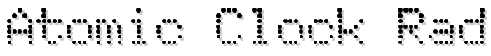 Atomic Clock Radio font